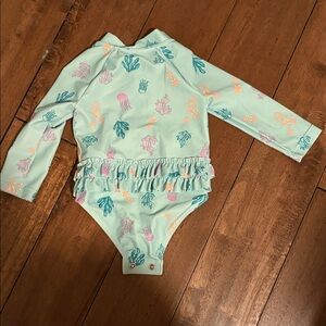 Carter's Mint Green Sea Life Rashguard